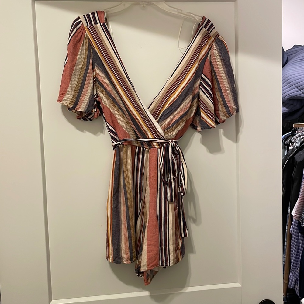 Gorgeous multicolor striped romper